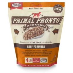 Primal Pronto Beef Formula Raw Dog Food [4lb]