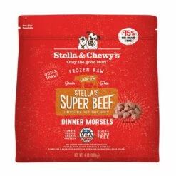 Stella & Chewy's Frozen Raw Dinner Morsels Stella's Super Beef Dog Food [4lb]
