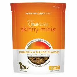 Fruitables Skinny Minis Pumpkin & Mango Flavor Chewy Dog Treats [141g]