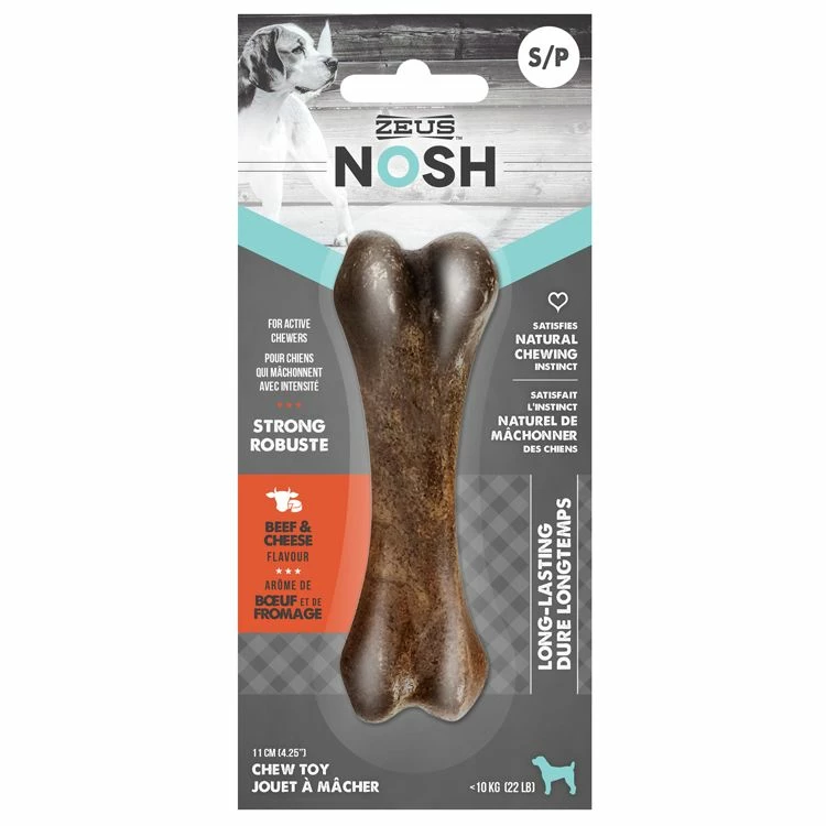 Zeus Nosh Strong Beef & Cheese Flavour Chew Toy [Small]