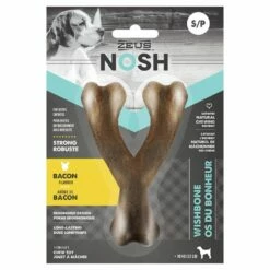 Zeus Nosh Strong Wishbone Bacon Flavour Chew Toy [Small]