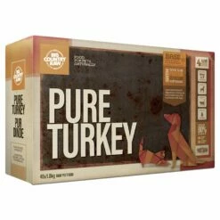 Big Country Raw Pure Turkey Dog & Cat Food [4lb]