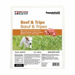 Red Dog Blue Kat Foundations Raw Beef & Tripe Dog Food [1lb]