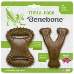 Benebone Tiny 2-Pack Dental Chew & Wishbone