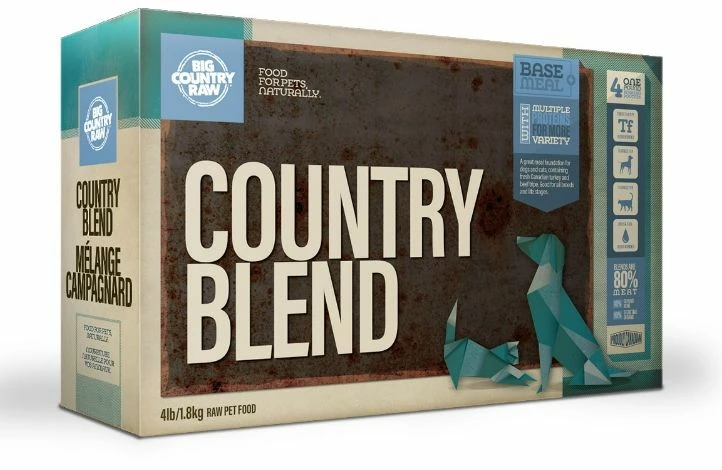Big Country Raw Country Blend Dog & Cat Food, 4lb 3 Big Country Raw Country Blend Dog & Cat Food, 4lb