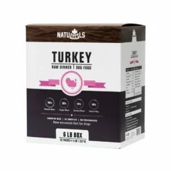 Naturawls Frozen Turkey Raw Dinner Dog Food [6lb]