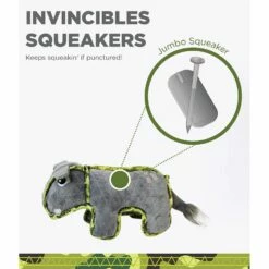 Outward Hound Xtreme Seamz Hippo Gray [Medium] -MRPETS Shop hippo 4