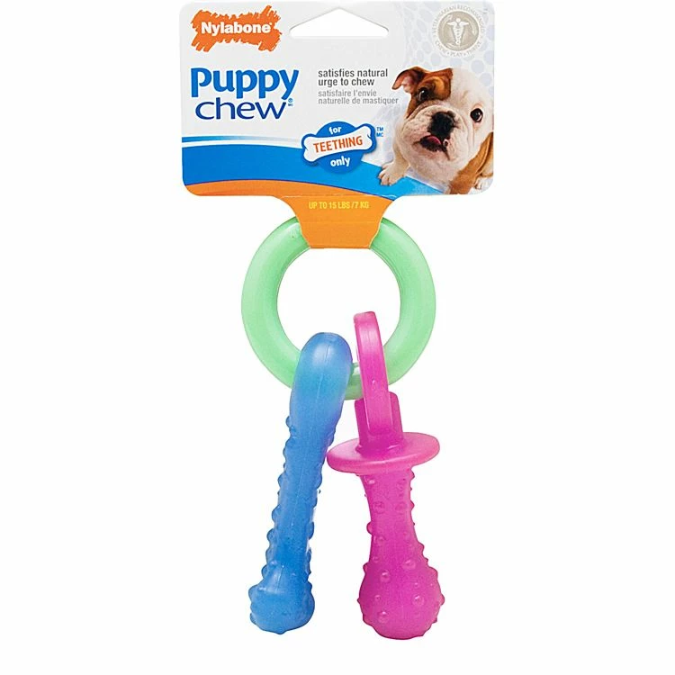 Nylabone Puppy Chew Teething Pacifier 3 Nylabone Puppy Chew Teething Pacifier