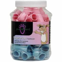 Paw Brothers Fingerbrush Toothbrush [50 Pack] (Assorted Colours)