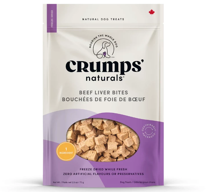 Crumps' Naturals Beef Liver Bites, 280g 3 Crumps' Naturals Beef Liver Bites, 280g