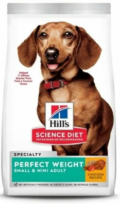 Hill's Science Diet Perfect Weight Chicken Small Adult Dog Food, 4lb