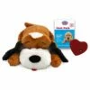 Snuggle Puppy Original Snuggle Puppy Brown & White 2 Snuggle Puppy Original Snuggle Puppy Brown & White -MRPETS Shop snuggle puppy brown white sp104 main