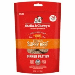 Stella & Chewy's Freeze-Dried Raw Dinner Patties Stella's Super Beef For Dogs [156g]