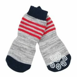 Pawise Anti Slip Socks Stripes, 4pk -XSmall