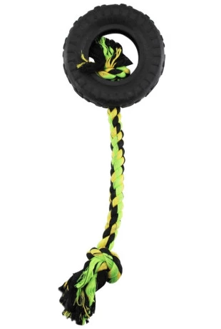Pawise Tuff-Tire With Rope, 3.5” 3 Pawise Tuff-Tire With Rope, 3.5”