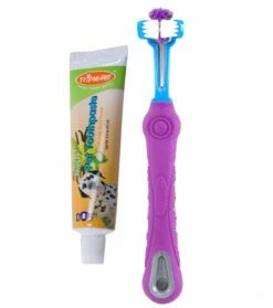 Triple Pet EZ Dog Toothbrush & Toothpaste Kit For Small Breeds